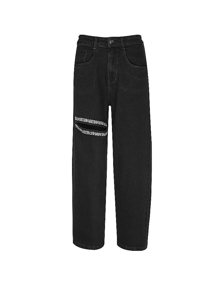 KARO KAUER Jeans Balloon Fit PETITE DIAMOND schwarz   XL damen
