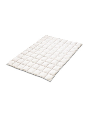KAUFFMANN Daunendecke 200x200cm COMFORT Medium Weiss weiss baby