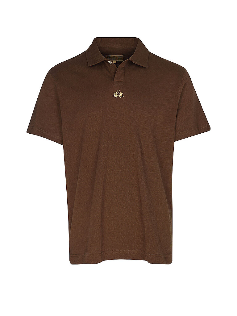 LA MARTINA Poloshirt  braun   L herren