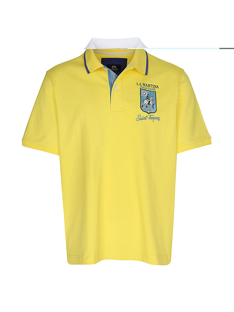 LA MARTINA Poloshirt  gelb   L herren