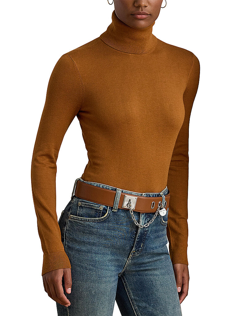 LAUREN RALPH LAUREN Rollkragenpullover ZOE camel   XS damen