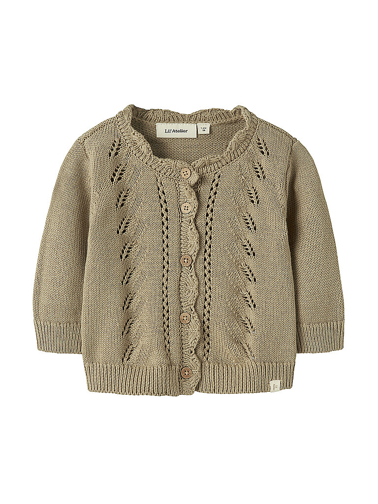 LIL ATELIER Baby Strickjacke NBFLEOU  beige   74 baby