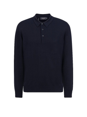 MAERZ Polo-Pullover blau   52 herren