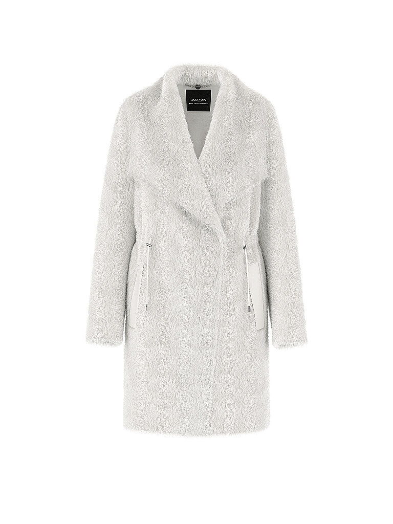 Marc CAIN Mantel in Felloptik  hellgrau   38 damen