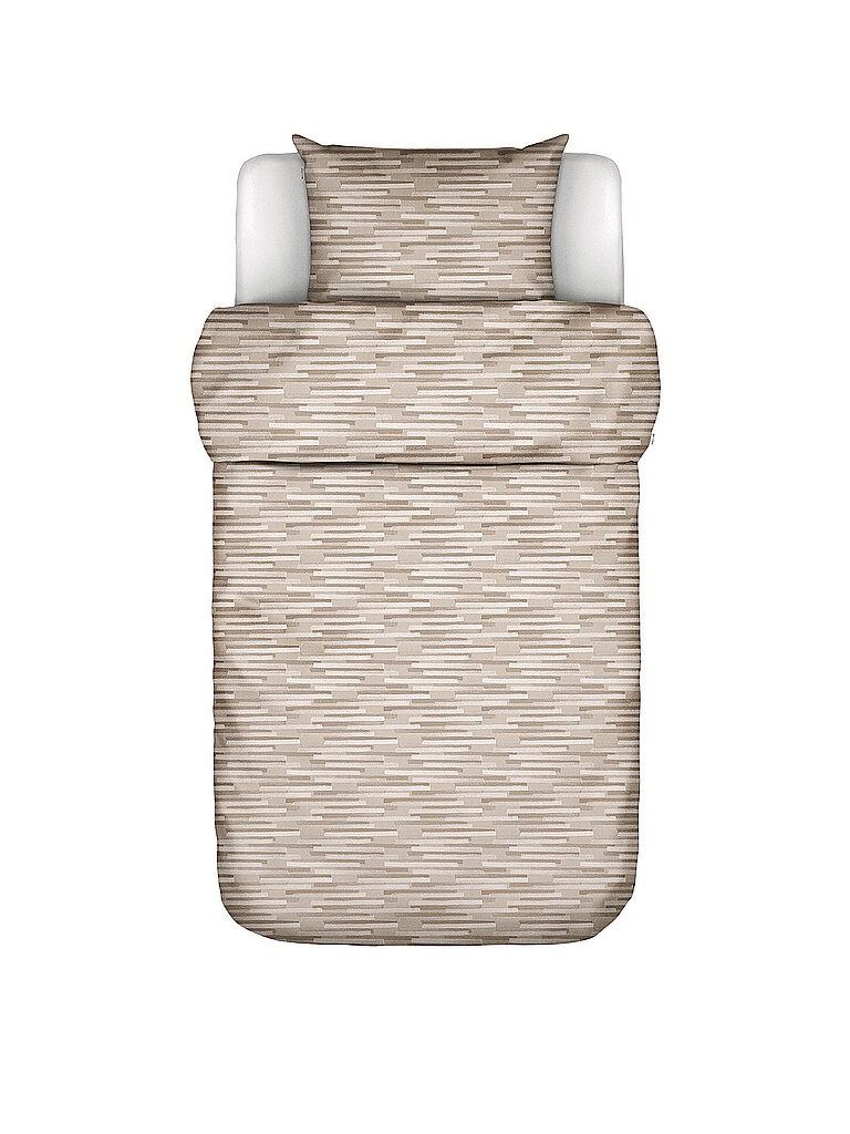 Marc O' Polo Satin Bettwäsche SVALI 70x90 / 140x200cm Oatmeal camel baby