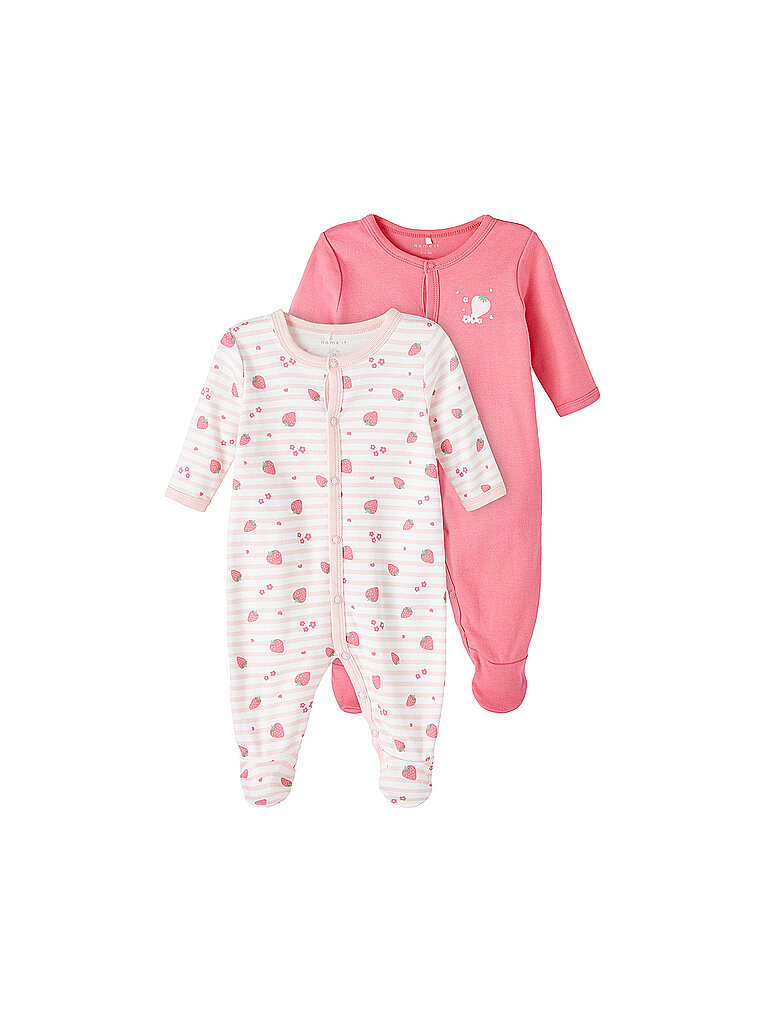 NAME IT Baby Schlafoverall 2-er Pkg. pink   98 baby