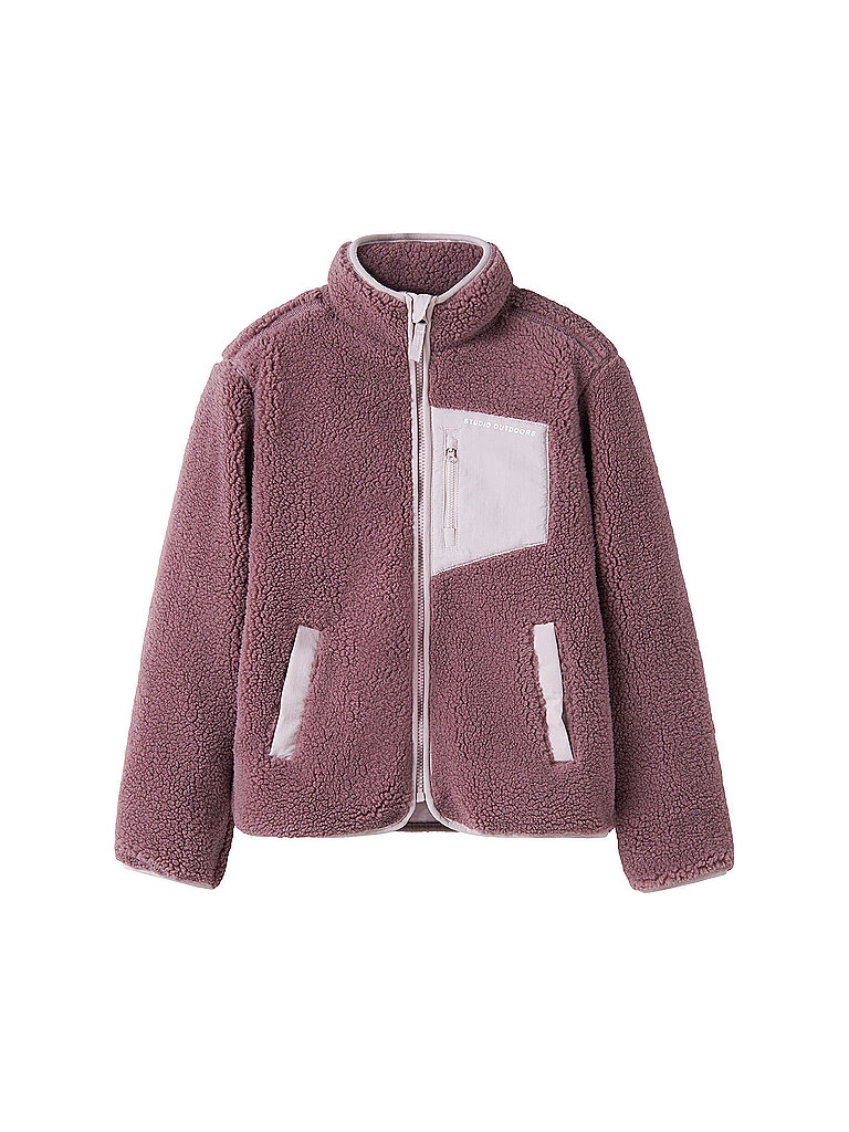 NAME IT Mädchen Jacke in Felloptik NKNMATTIA beere   158 baby