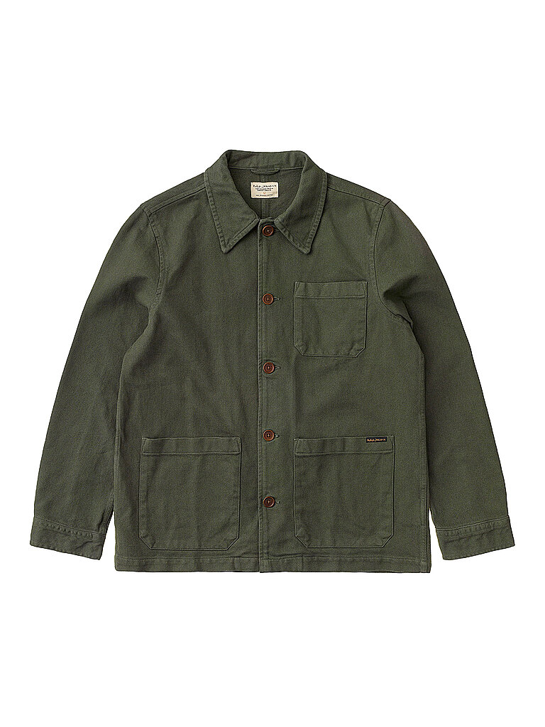 NUDIE JEANS Overshirt Barney grün   L herren
