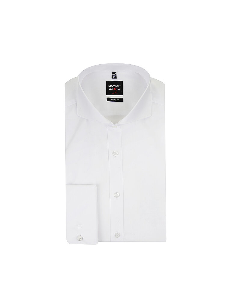OLYMP LEVEL FIVE Hemd Body Fit weiss   42 herren