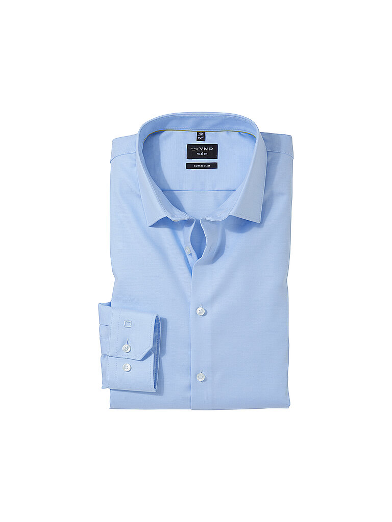 OLYMP NO.6 Hemd SUPER SLIM hellblau   36 herren