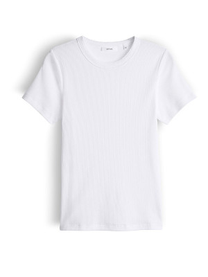 OPUS T-Shirt SAMUNA SCALLOP weiss   42 damen