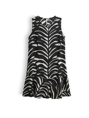 OPUS Minikleid WENOLA LEAVES schwarz   40 damen