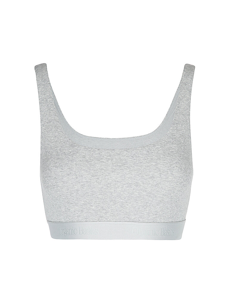 ORGANIC BASICS Bustier CORE RIB grey melange  hellgrau   XL damen