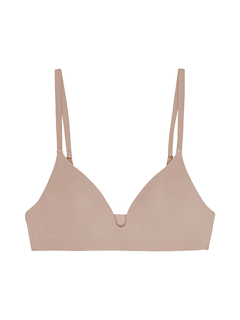 ORGANIC BASICS BH ohne Bügel WIRELESS PLUNGE BRA hazelnut beige   36D damen