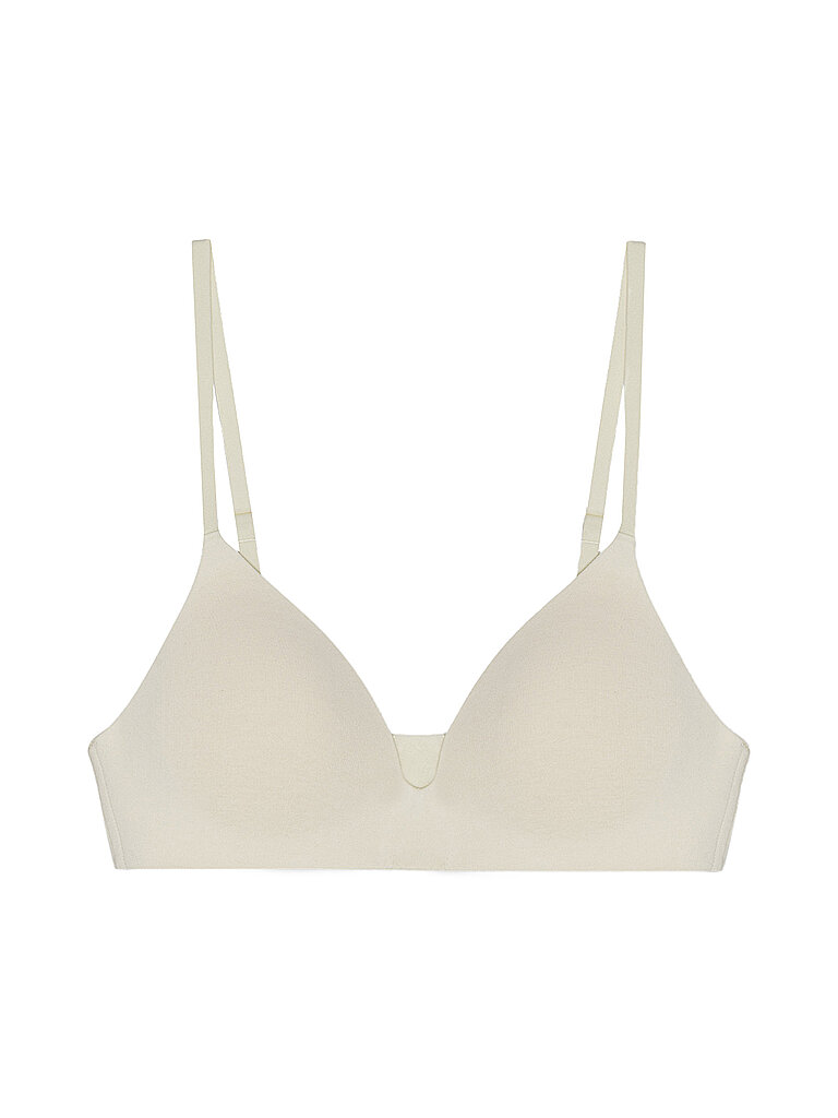 ORGANIC BASICS BH ohne Bügel WIRELESS PLUNGE BRA soft vanilla  creme   32C damen