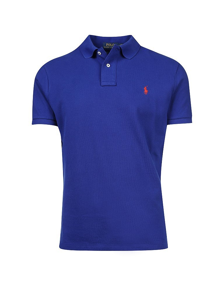 POLO RALPH LAUREN Poloshirt Custom Slim Fit blau   XL herren