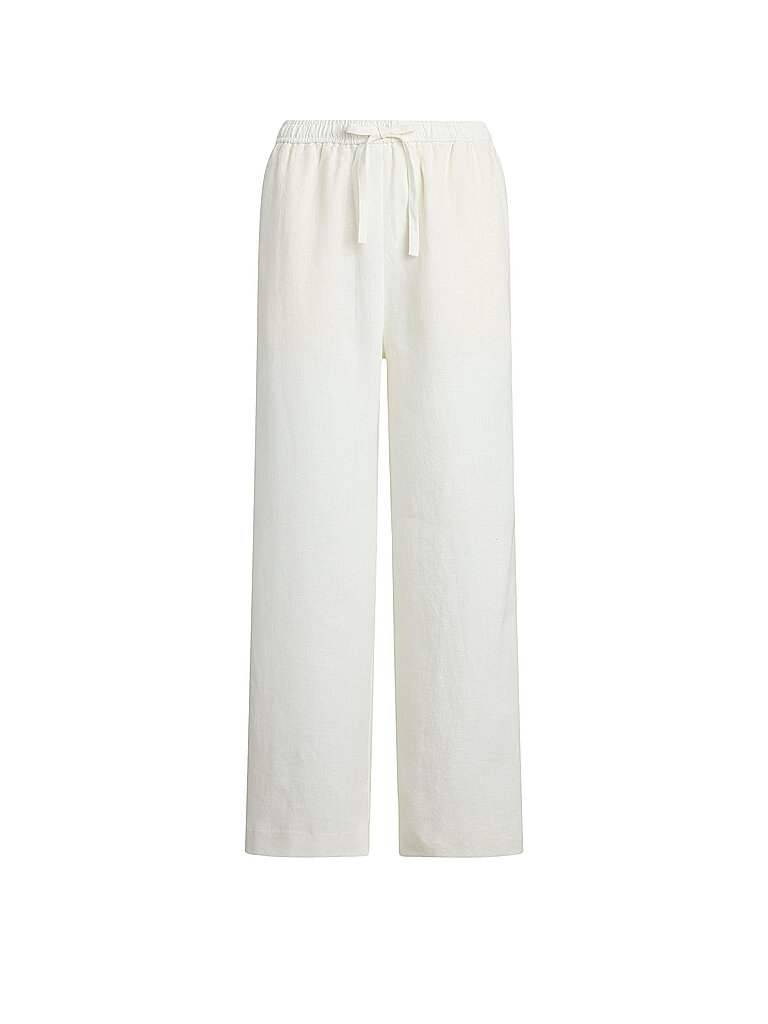 POLO RALPH LAUREN Leinenhose 7/8 weiss   M damen