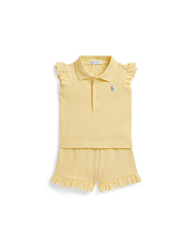 POLO RALPH LAUREN Baby Set 2-teilig Poloshirt und Shorts gelb   68 baby