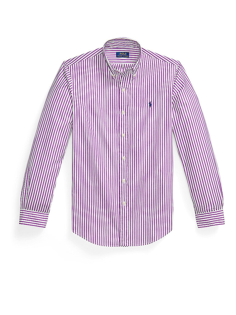POLO RALPH LAUREN Hemd Custom Fit lila   L herren