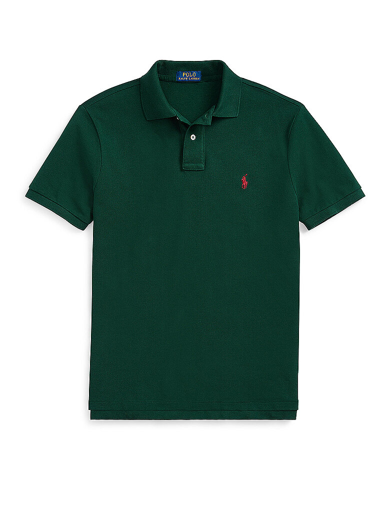 POLO RALPH LAUREN Poloshirt Custom Slim Fit dunkelgrün   XL herren