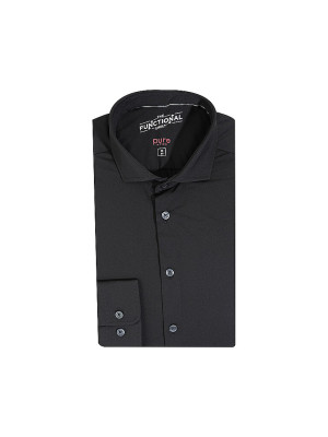 Pure Jerseyhemd Slim Fit  schwarz   37 herren