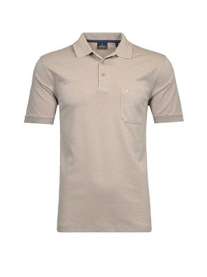 RAGMAN Poloshirt BUTTON beige   XL herren