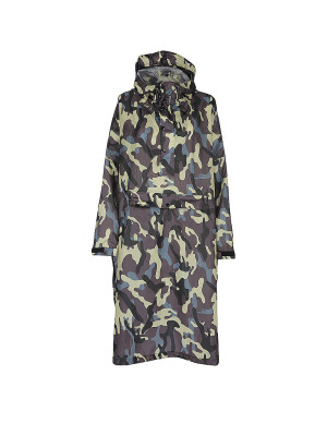 RAINKISS Regenjacke - Regenponcho Camo olive damen