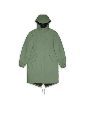 RAINS Parka - Regenjacke hellgrün   XL herren