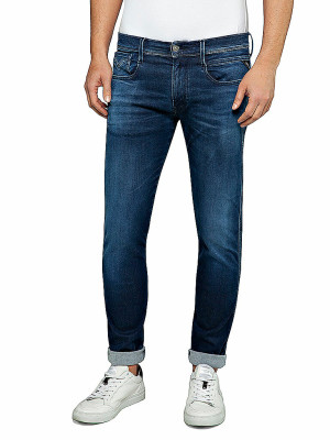 REPLAY Jeans Slim Fit ANBASS HYPERFLEX CLOUDS blau   32/L34 herren