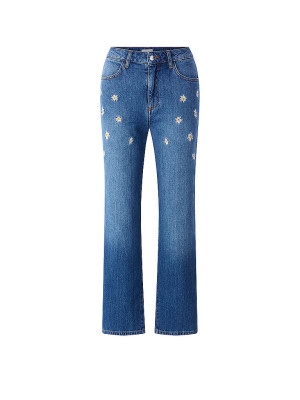 RICHROYAL Jeans Flared Fit blau   31/L32 damen
