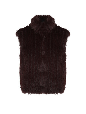 RINO&PELLE Gilet in Felloptik DAVA braun   34 damen