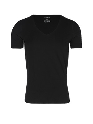 SCHIESSER Shirt schwarz schwarz   L herren
