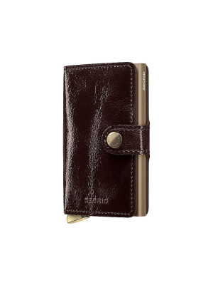 SECRID Geldbörse - Miniwallet Premium Naplak mahogany braun damen