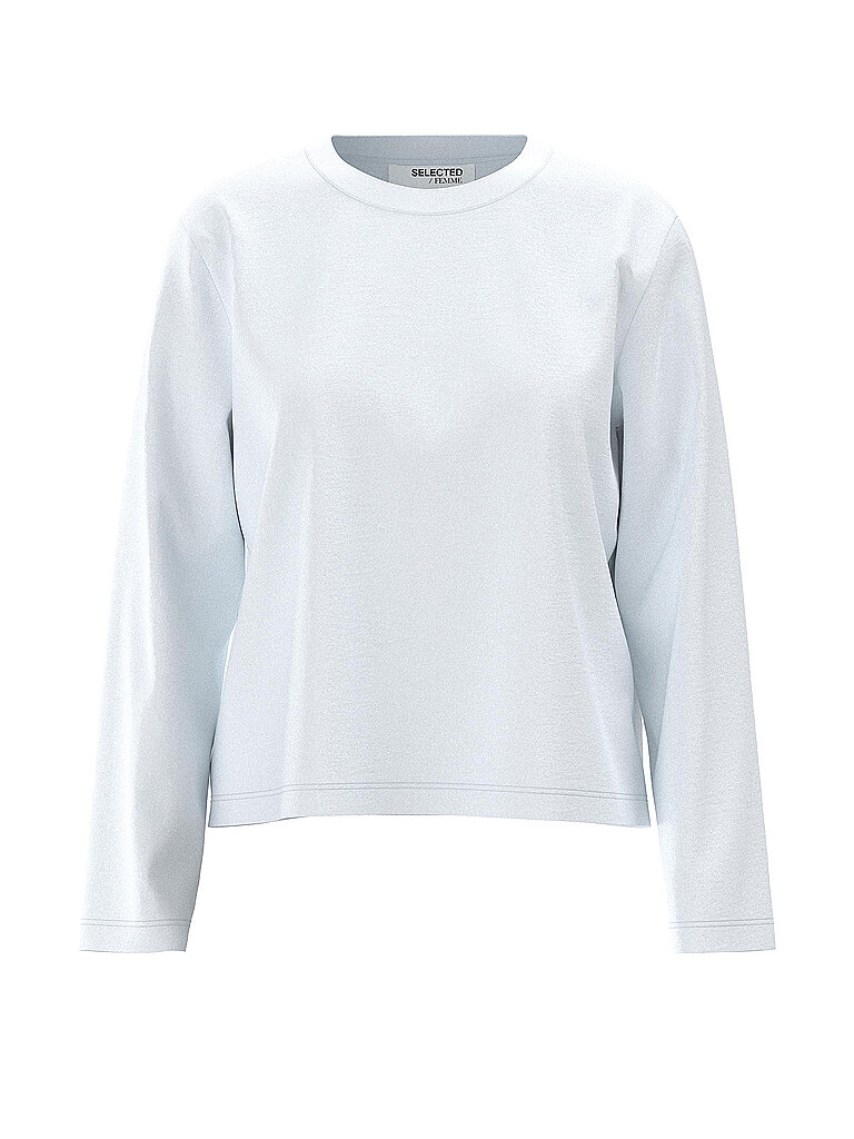SELECTED FEMME Langarmshirt SLFESSENTIAL weiss   XS damen