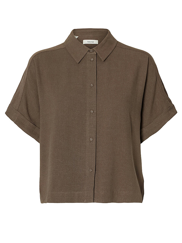 SELECTED FEMME Bluse SLFIVA braun   36 damen