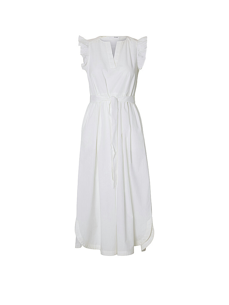 SELECTED FEMME Midikleid SLFBLAIR-IDA weiss   38 damen