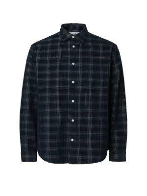 SELECTED Hemd Regular Fit SLHREGCORD blau   S herren