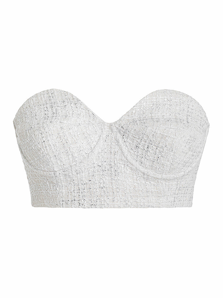 SILVIA SCHNEIDER Top Cropped Fit  silber   36 damen