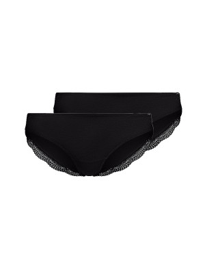 SKINY Slip 2er Pkg. CLASSICOTTON black schwarz   38 damen