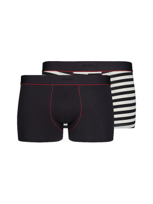 SKINY Pants 2er Pkg COTTON MULTIPACK yingyangstripes selection schwarz   XXL herren
