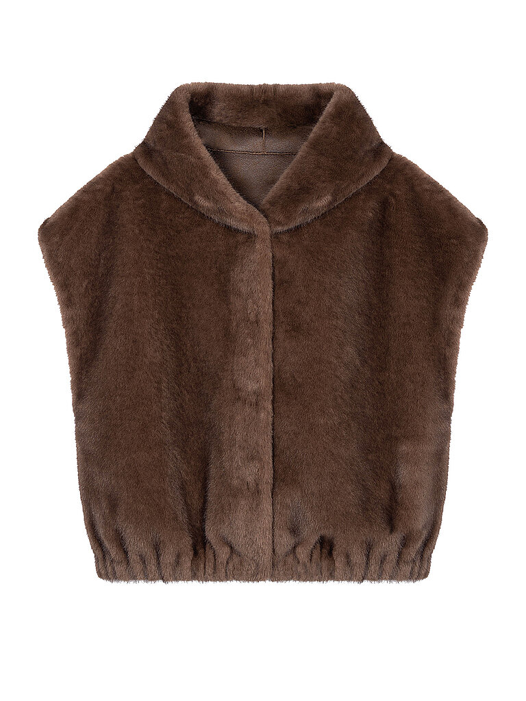 STUDIO AR Wendegilet in Felloptik OLENA braun   38 damen