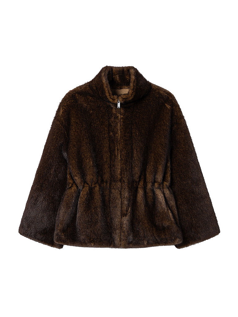 STUDIO AR Jacke in Felloptik FRANKIE olive   38 damen