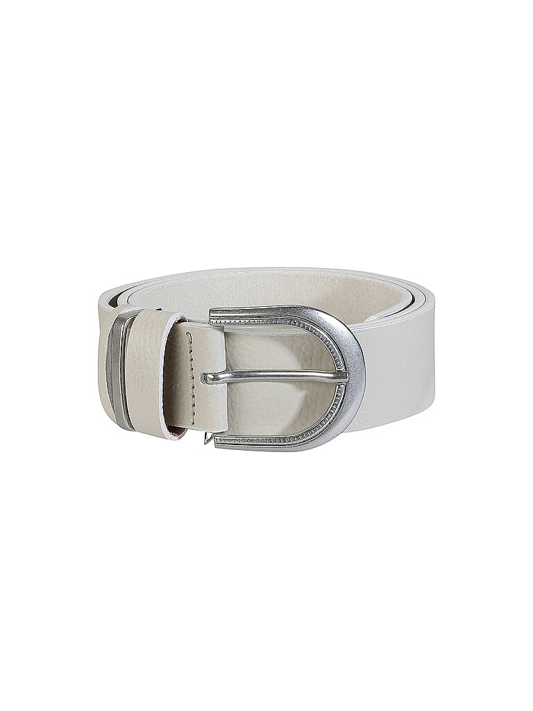 TOM TAILOR Ledergürtel TTSANDRA creme   80 damen