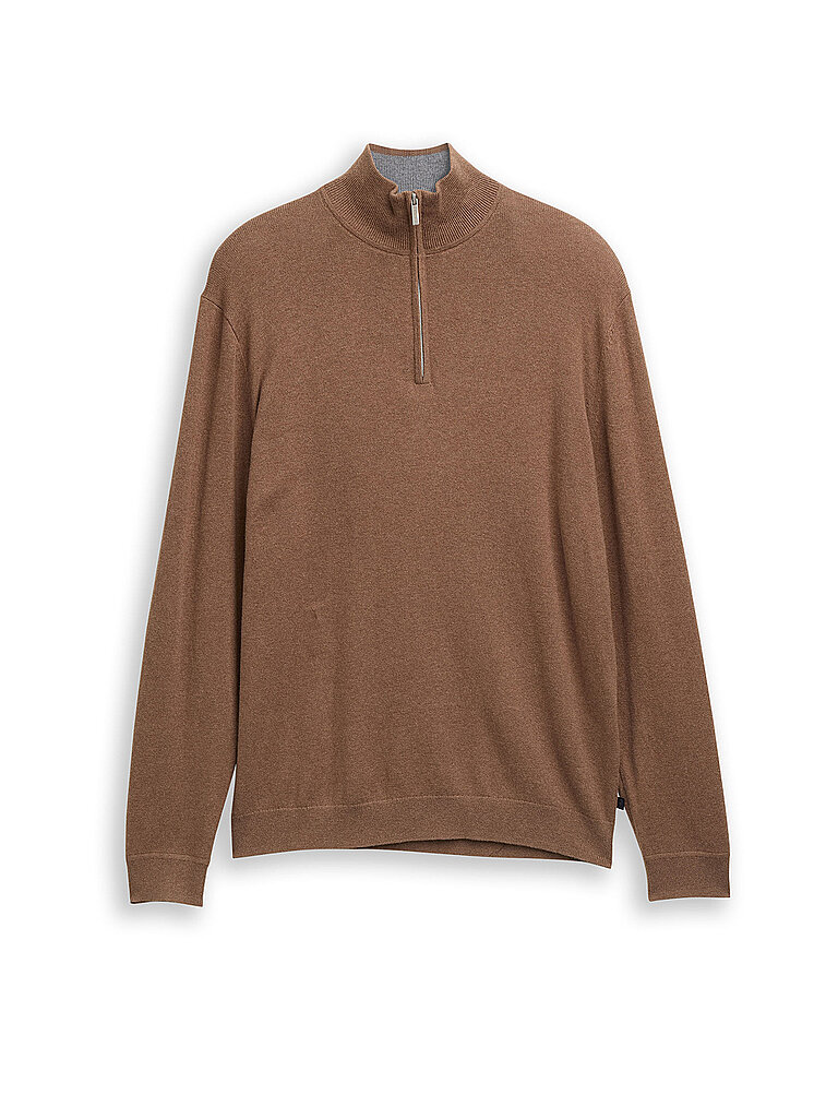 TOM TAILOR Troyer Pullover  braun   XXXL herren