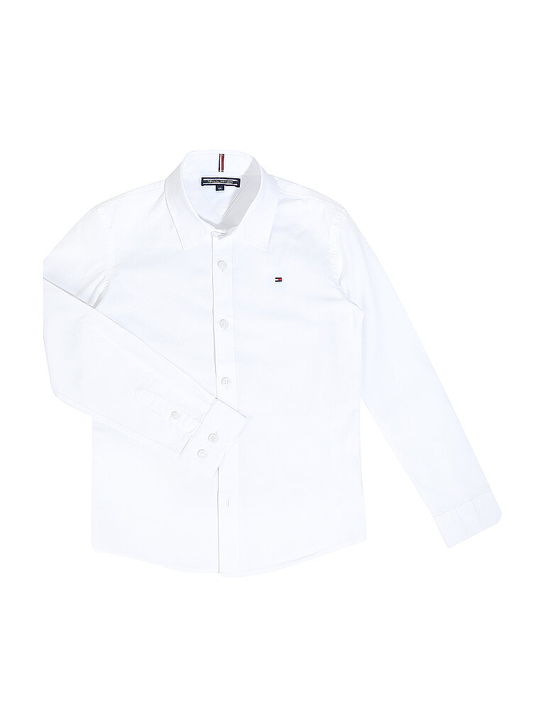 Tommy Hilfiger Jungen Hemd Slim Fit weiss   176 baby