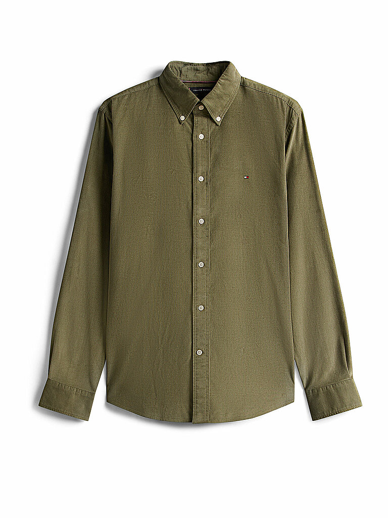 Tommy Hilfiger Hemd Regular Fit  olive   XXXL herren