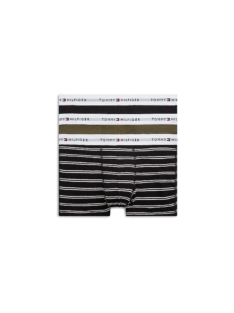 Tommy Hilfiger Pants 3er Pkg. black / army green / trim stripe blau   S herren