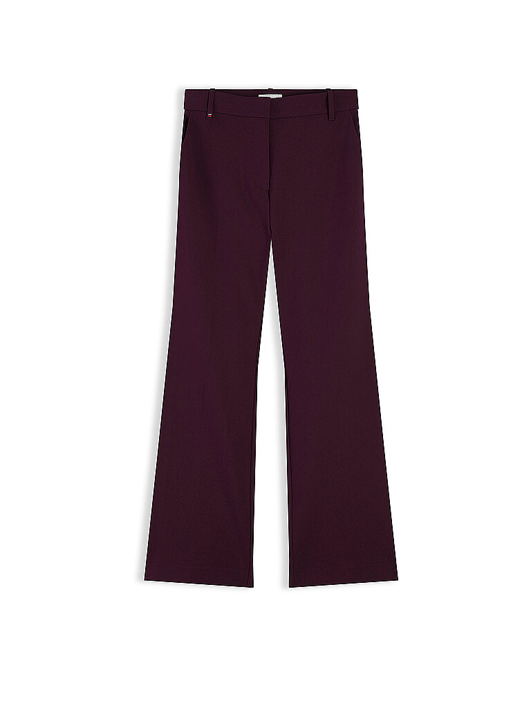 Tommy Hilfiger Hose Flared Fit dunkelrot   44 damen