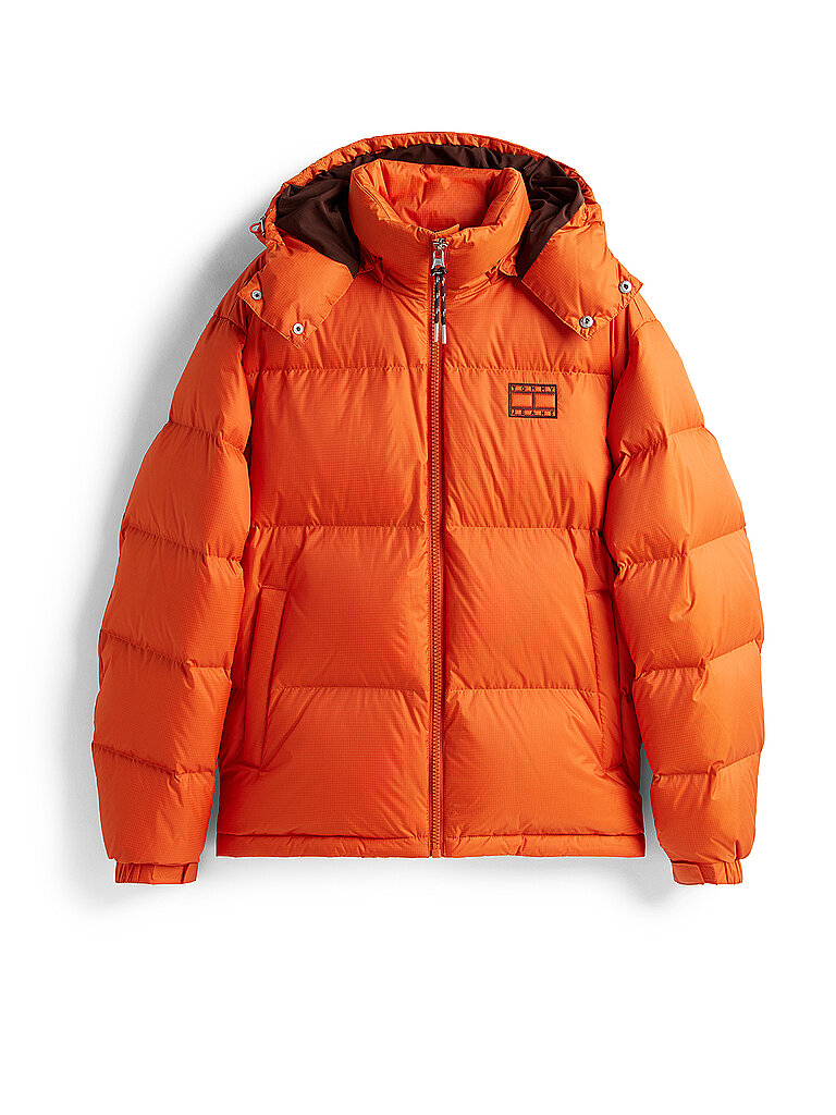 TOMMY JEANS Daunensteppjacke ALASKA orange   S herren
