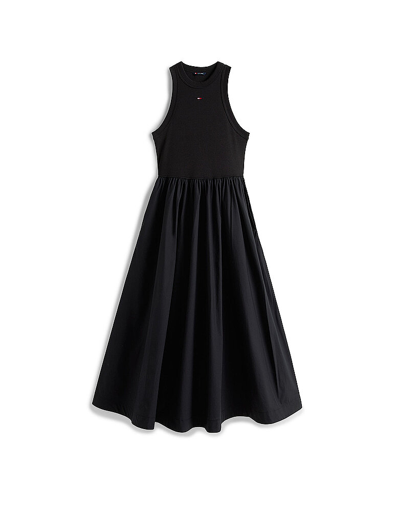 TOMMY JEANS Maxikleid  schwarz   M damen